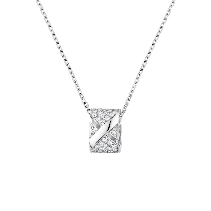 [Clover]LIENS EVIDENCE DIAMOND PAVED NECKLACE