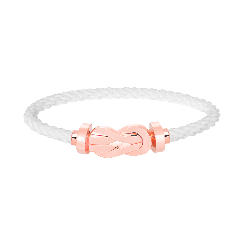 [Clover]CHANCE LARGE 8 FIGURE BUCKLE NO DIAMOND BRACELET ROSE GOLD