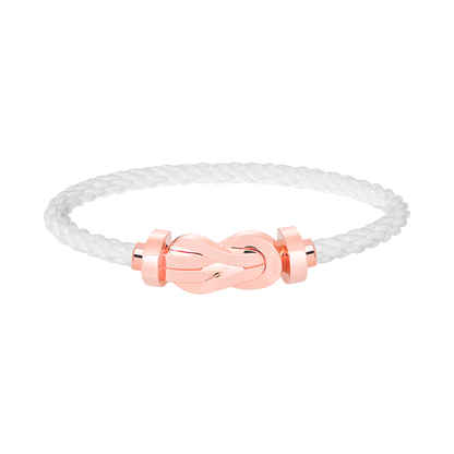 [Clover]CHANCE LARGE 8 FIGURE BUCKLE NO DIAMOND BRACELET ROSE GOLD