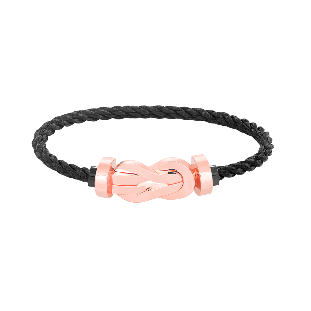[Clover]CHANCE LARGE 8 FIGURE BUCKLE NO DIAMOND BRACELET ROSE GOLD