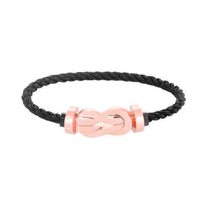 [Clover]CHANCE LARGE 8 FIGURE BUCKLE NO DIAMOND BRACELET ROSE GOLD