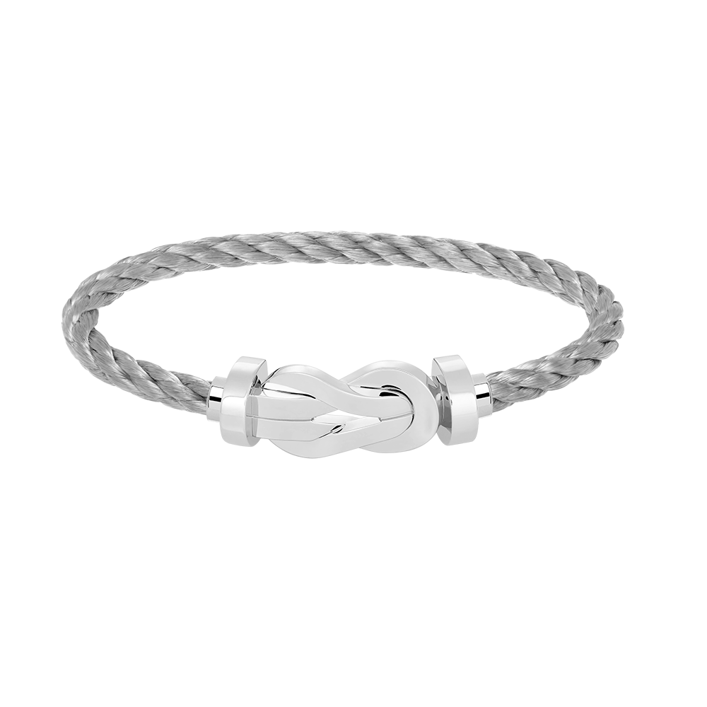 [Clover]CHANCE LARGE 8 FIGURE BUCKLE NO DIAMOND BRACELET SILVER