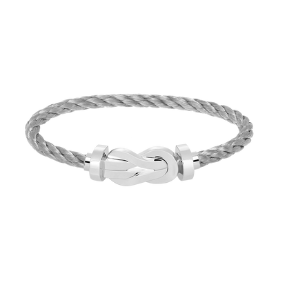 [Clover]CHANCE LARGE 8 FIGURE BUCKLE NO DIAMOND BRACELET SILVER