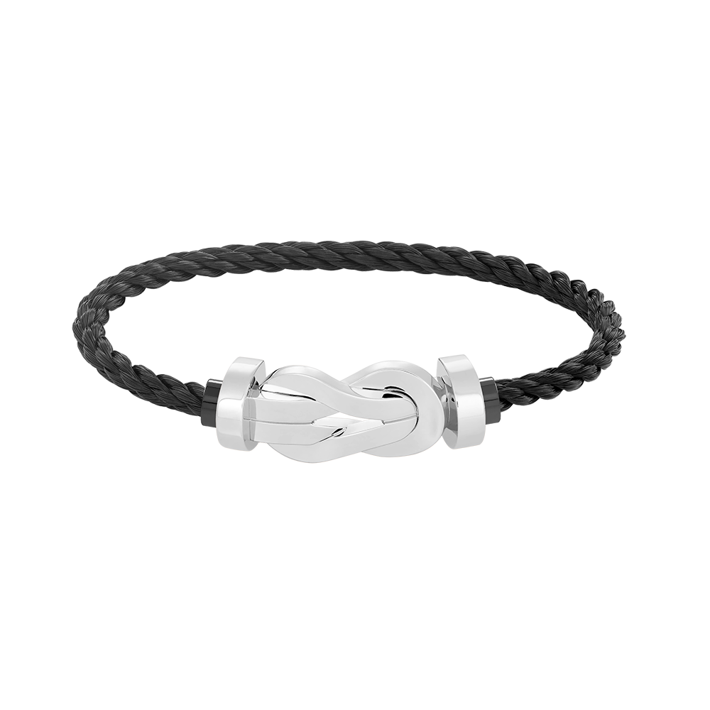 [Clover]CHANCE LARGE 8 FIGURE BUCKLE NO DIAMOND BRACELET SILVER