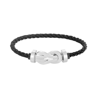 [Clover]CHANCE LARGE 8 FIGURE BUCKLE NO DIAMOND BRACELET SILVER
