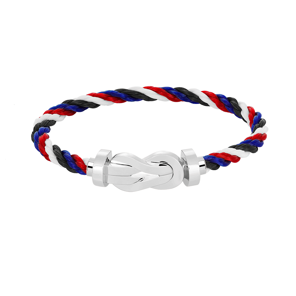 [Clover]CHANCE LARGE 8 FIGURE BUCKLE NO DIAMOND BRACELET SILVER