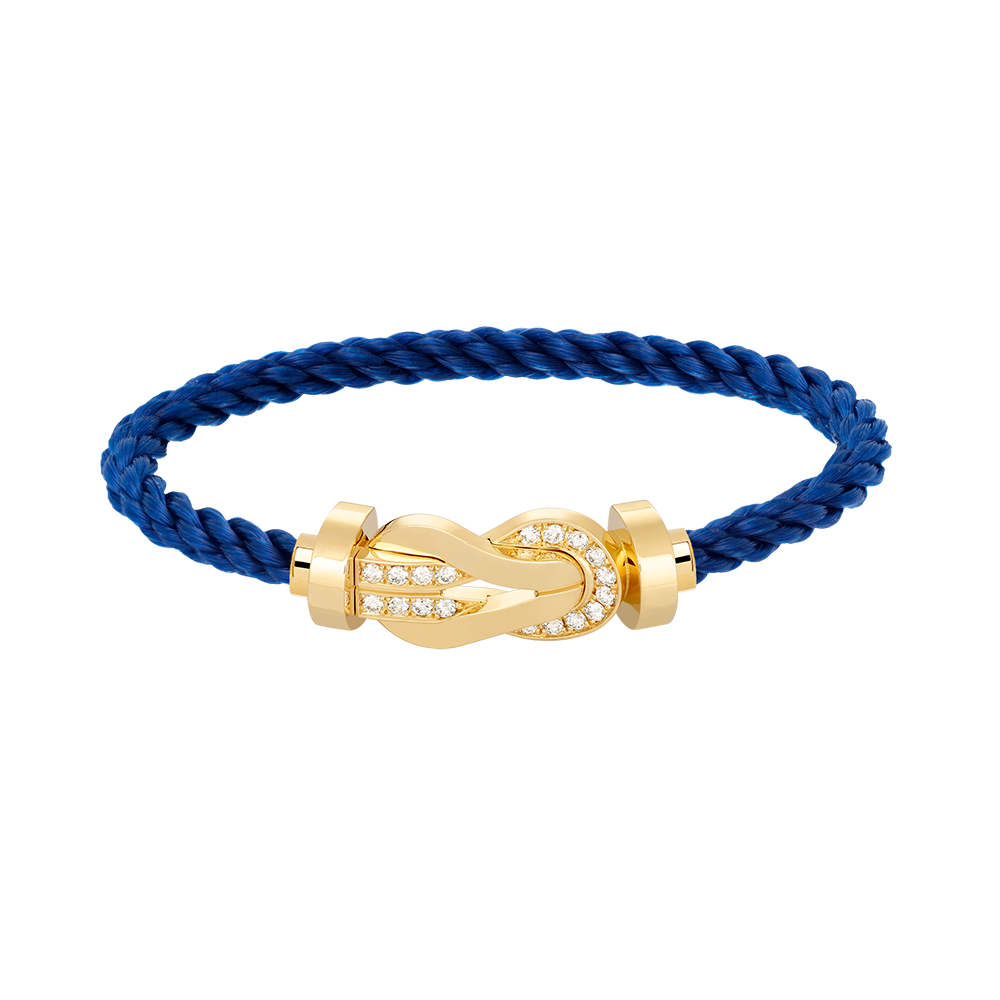 [Clover]CHANCE LARGE 8 FIGURE BUCKLE HALF DIAMOND BRACELET GOLD