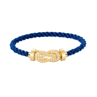 [Clover]CHANCE LARGE 8 FIGURE BUCKLE HALF DIAMOND BRACELET GOLD