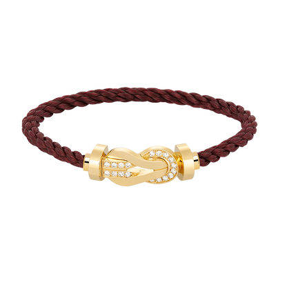 [Clover]CHANCE LARGE 8 FIGURE BUCKLE HALF DIAMOND BRACELET GOLD