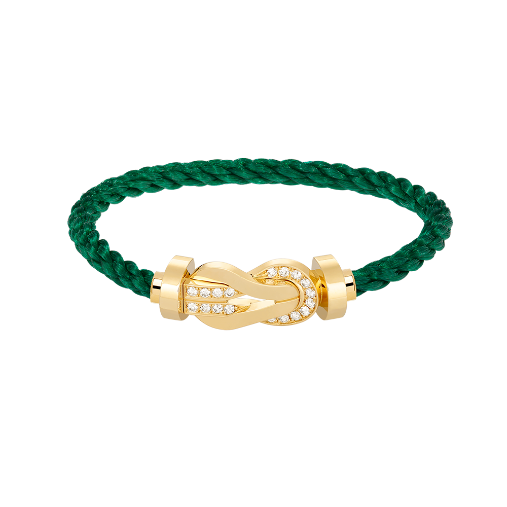 [Clover]CHANCE LARGE 8 FIGURE BUCKLE HALF DIAMOND BRACELET GOLD