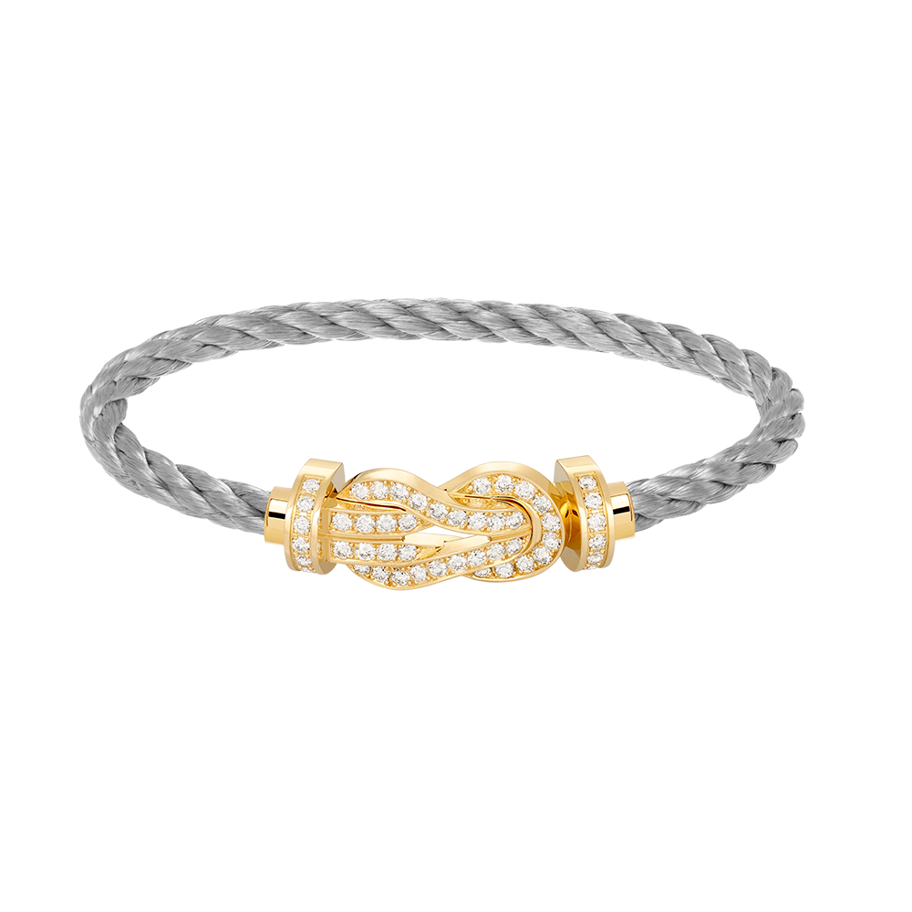 [Clover]CHANCE LARGE 8 FIGURE BUCKLE FULLDIAMOND BRACELET GOLD