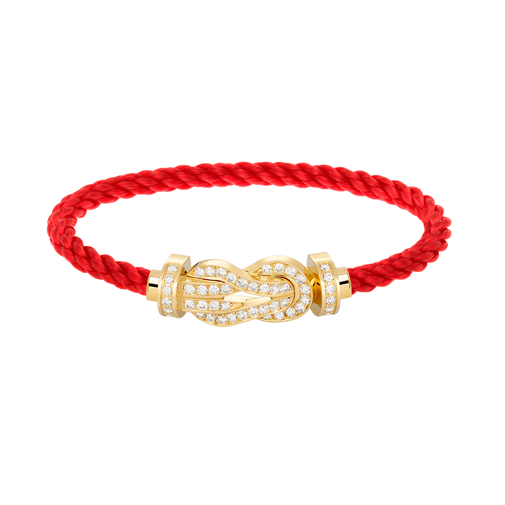 [Clover]CHANCE LARGE 8 FIGURE BUCKLE FULLDIAMOND BRACELET GOLD