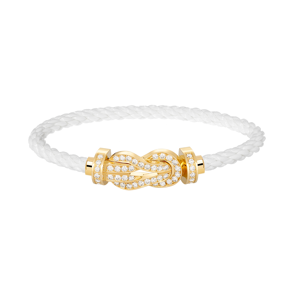 [Clover]CHANCE LARGE 8 FIGURE BUCKLE FULLDIAMOND BRACELET GOLD