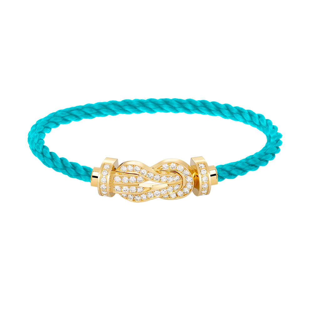[Clover]CHANCE LARGE 8 FIGURE BUCKLE FULLDIAMOND BRACELET GOLD
