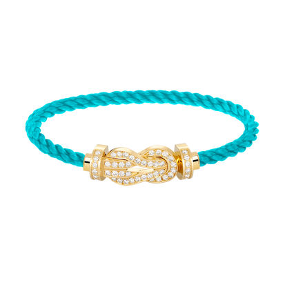 [Clover]CHANCE LARGE 8 FIGURE BUCKLE FULLDIAMOND BRACELET GOLD