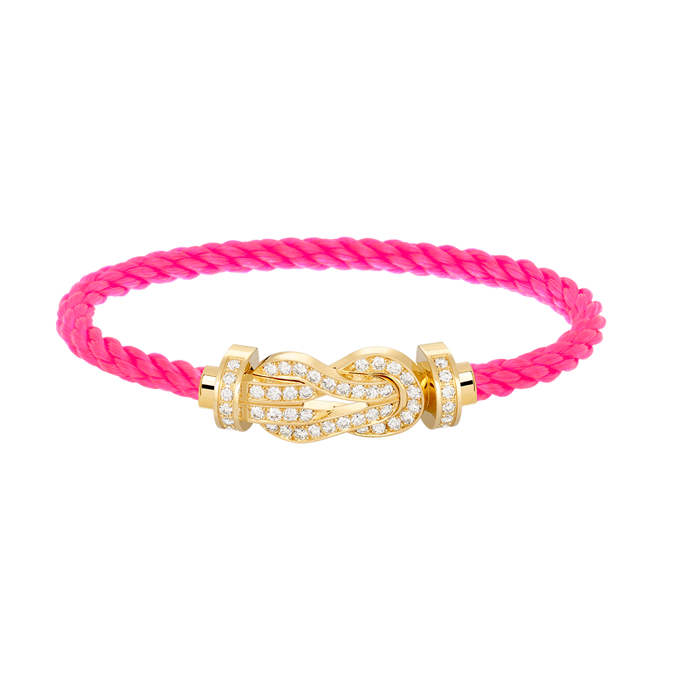 [Clover]CHANCE LARGE 8 FIGURE BUCKLE FULLDIAMOND BRACELET GOLD