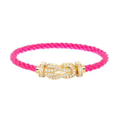 [Clover]CHANCE LARGE 8 FIGURE BUCKLE FULLDIAMOND BRACELET GOLD