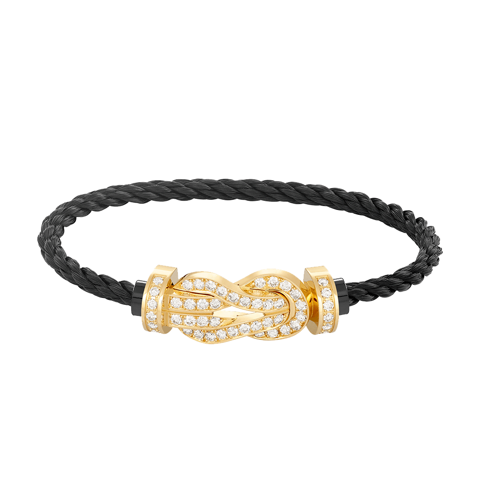 [Clover]CHANCE LARGE 8 FIGURE BUCKLE FULLDIAMOND BRACELET GOLD