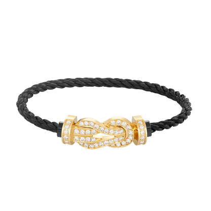 [Clover]CHANCE LARGE 8 FIGURE BUCKLE FULLDIAMOND BRACELET GOLD