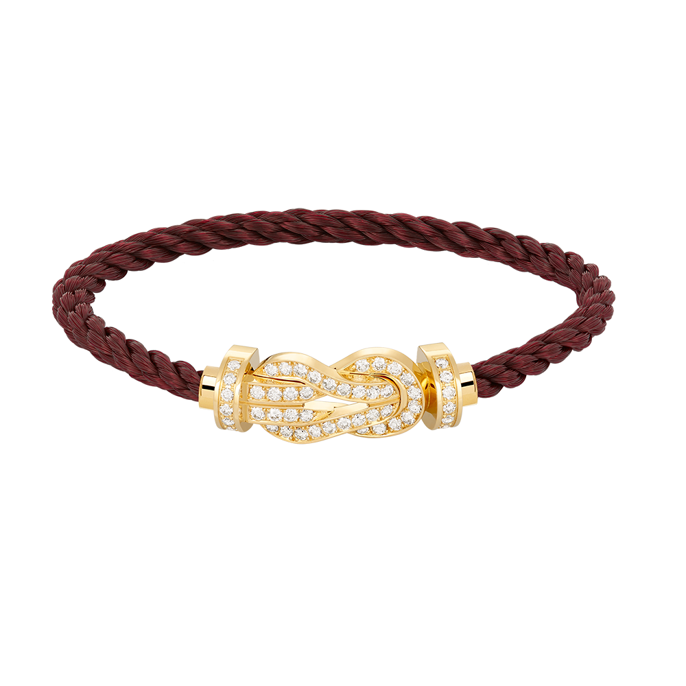 [Clover]CHANCE LARGE 8 FIGURE BUCKLE FULLDIAMOND BRACELET GOLD