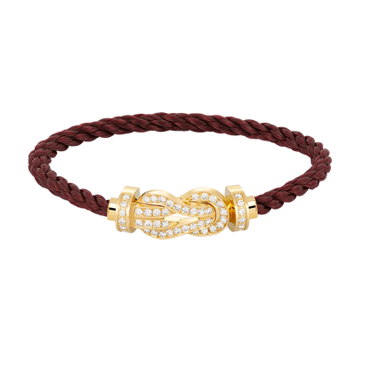 [Clover]CHANCE LARGE 8 FIGURE BUCKLE FULLDIAMOND BRACELET GOLD