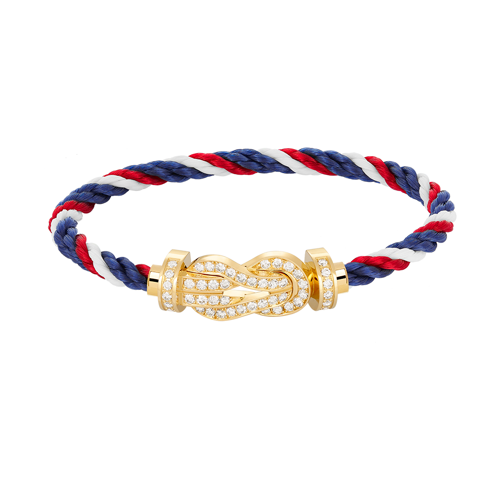 [Clover]CHANCE LARGE 8 FIGURE BUCKLE FULLDIAMOND BRACELET GOLD