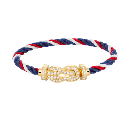 [Clover]CHANCE LARGE 8 FIGURE BUCKLE FULLDIAMOND BRACELET GOLD