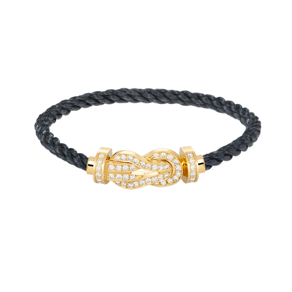 [Clover]CHANCE LARGE 8 FIGURE BUCKLE FULLDIAMOND BRACELET GOLD