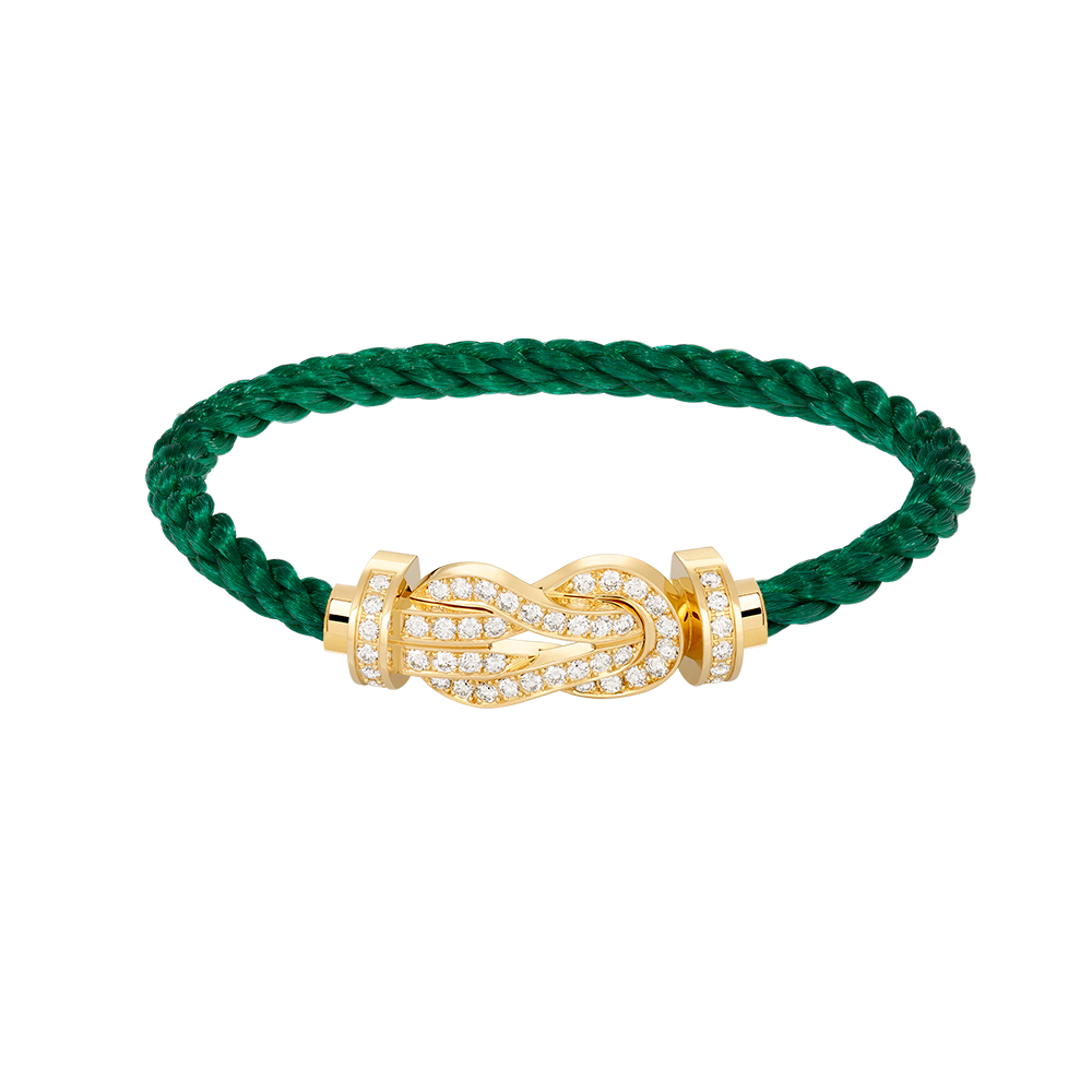 [Clover]CHANCE LARGE 8 FIGURE BUCKLE FULLDIAMOND BRACELET GOLD