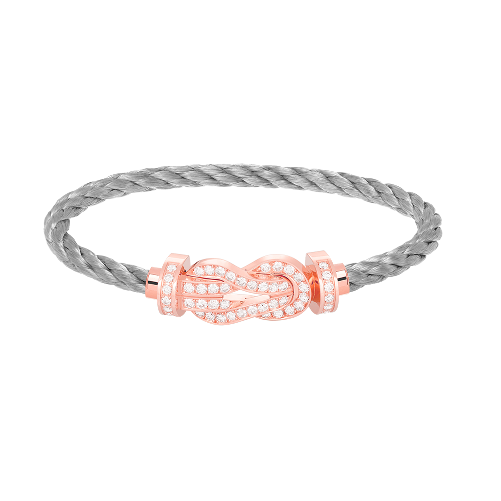 [Clover]CHANCE LARGE 8 FIGURE BUCKLE FULL DIAMOND BRACELET ROSE GOLD
