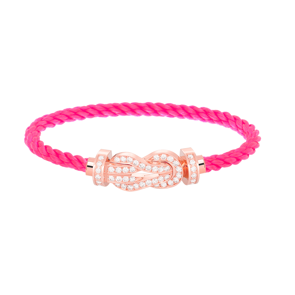 [Clover]CHANCE LARGE 8 FIGURE BUCKLE FULL DIAMOND BRACELET ROSE GOLD