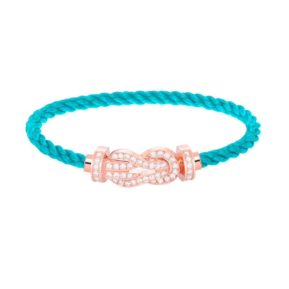 [Clover]CHANCE LARGE 8 FIGURE BUCKLE FULL DIAMOND BRACELET ROSE GOLD