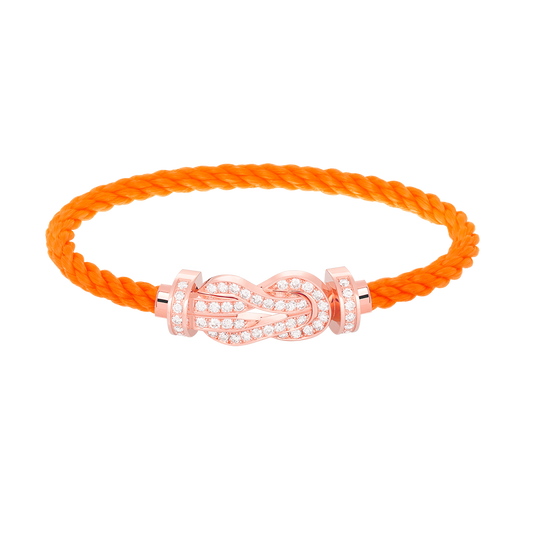 [Clover]CHANCE LARGE 8 FIGURE BUCKLE FULL DIAMOND BRACELET ROSE GOLD