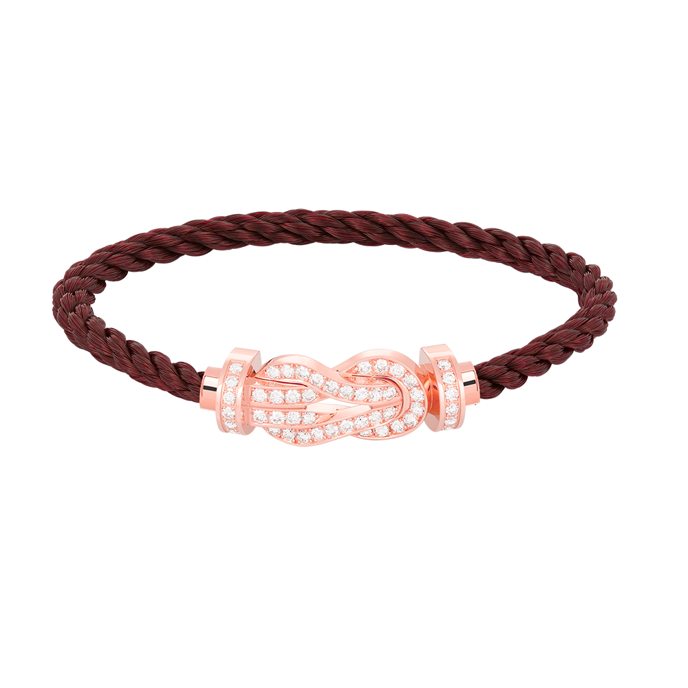 [Clover]CHANCE LARGE 8 FIGURE BUCKLE FULL DIAMOND BRACELET ROSE GOLD