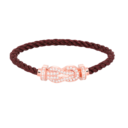 [Clover]CHANCE LARGE 8 FIGURE BUCKLE FULL DIAMOND BRACELET ROSE GOLD