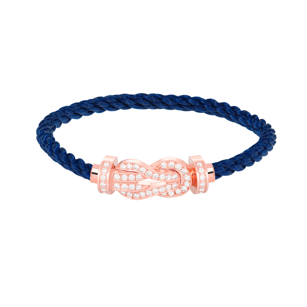 [Clover]CHANCE LARGE 8 FIGURE BUCKLE FULL DIAMOND BRACELET ROSE GOLD