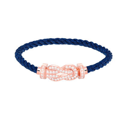 [Clover]CHANCE LARGE 8 FIGURE BUCKLE FULL DIAMOND BRACELET ROSE GOLD