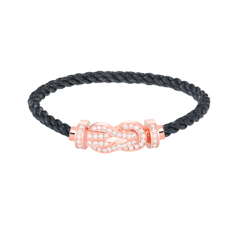 [Clover]CHANCE LARGE 8 FIGURE BUCKLE FULL DIAMOND BRACELET ROSE GOLD