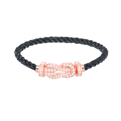 [Clover]CHANCE LARGE 8 FIGURE BUCKLE FULL DIAMOND BRACELET ROSE GOLD