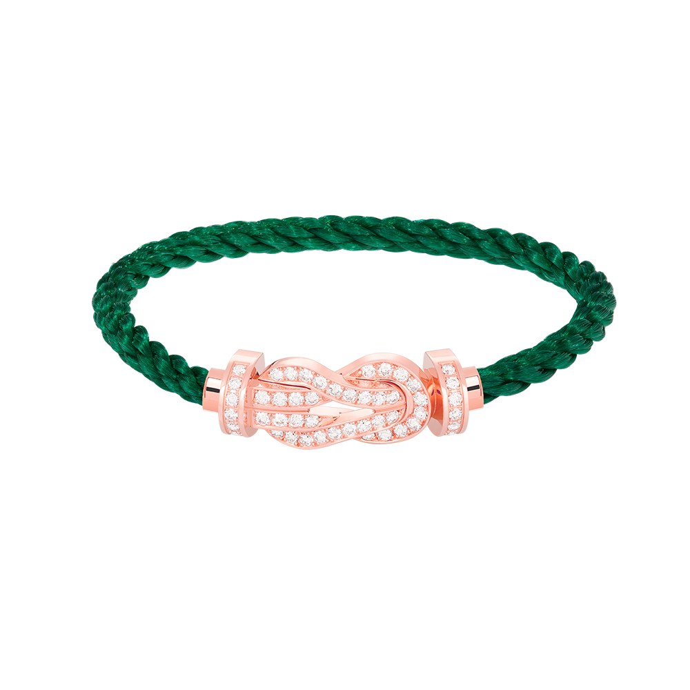 [Clover]CHANCE LARGE 8 FIGURE BUCKLE FULL DIAMOND BRACELET ROSE GOLD
