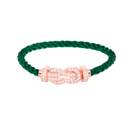 [Clover]CHANCE LARGE 8 FIGURE BUCKLE FULL DIAMOND BRACELET ROSE GOLD