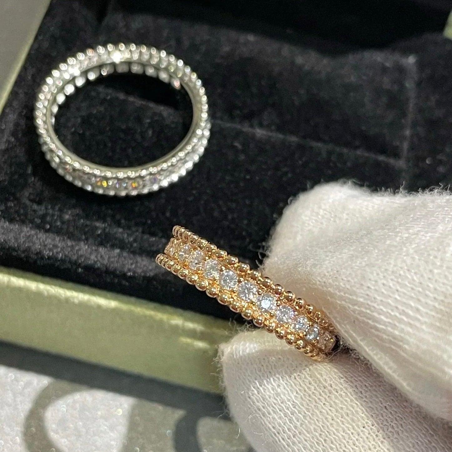 [Clover]PERLEE DIAMOND ROSE GOLD RING