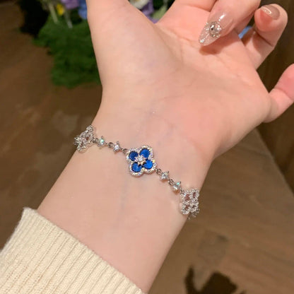 [Clover]CLOVER 5 MOTIF PINK BLUE RED WHITE BRACELET