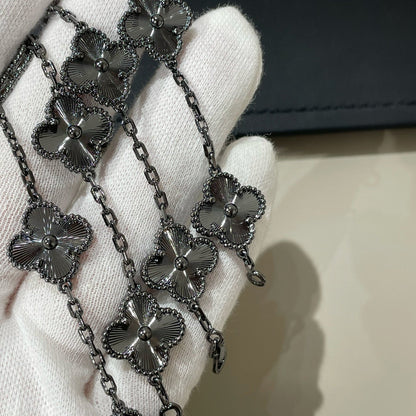 [Clover]CLOVER 5 MOTIF BLACK BRACELET