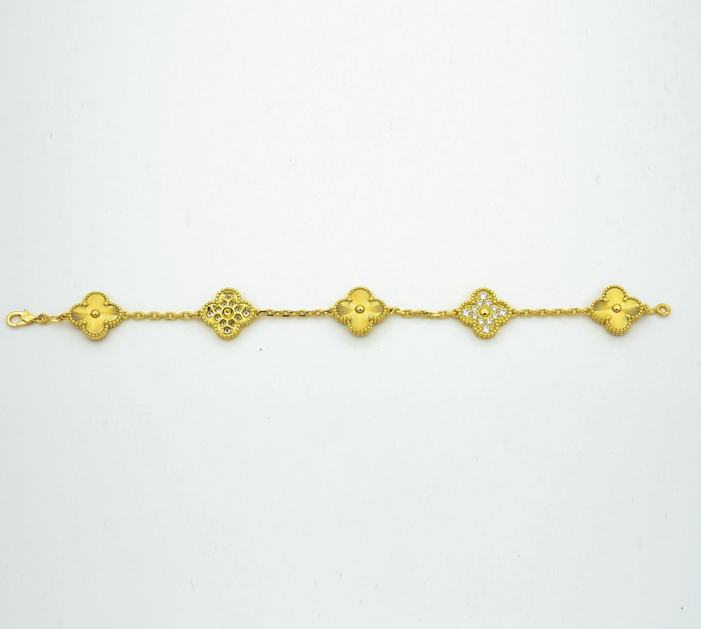 [Clover]CLOVER BRACELET 5 MOTIFS GOLD DIAMOND