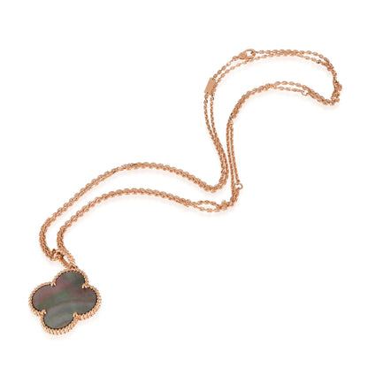 [Clover]CLOVER 25MM GOLD DARK MOP BIG CLOVER NECKLACE