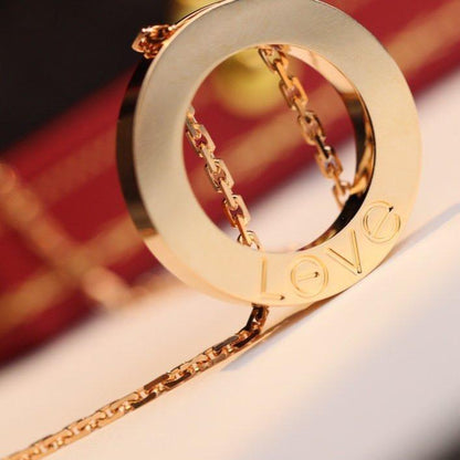 [Clover]LOVE NECKLACE ADJUSTABLE ROSE GOLD