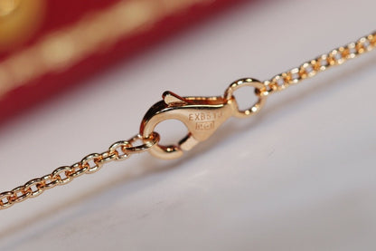 [Clover]LOVE NECKLACE PINK GOLD AND SILVER