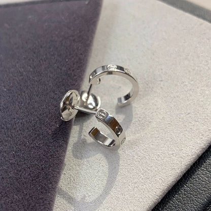 [Clover]LOVE EARRINGS 2.65MM SILVER