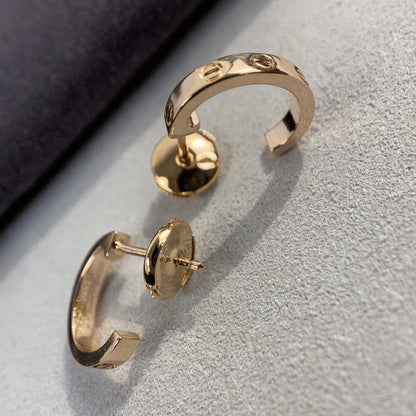 [Clover]LOVE EARRINGS 2.65MM PINK GOLD